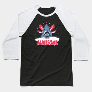 Totally Jawsome Star Shark Baseball T-Shirt